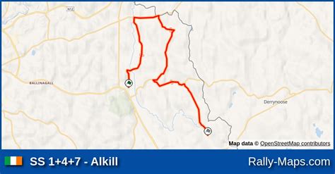 SS 1 4 7 Alkill Stage Map Monaghan Stages Rally 1990 ITRC