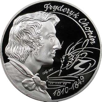 C 48 290b Commemorative Silver Medal Fryderyk Chopin From The Series