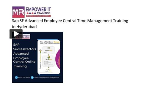 PPT SAP SF Advanced Employee Central Time Management Training In