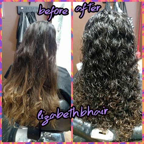 beautiful perm before and after | Permed hairstyles, Wavy hair perm ...