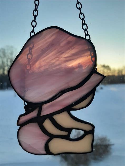 Stained Glass Baby Girl Suncatcher Etsy