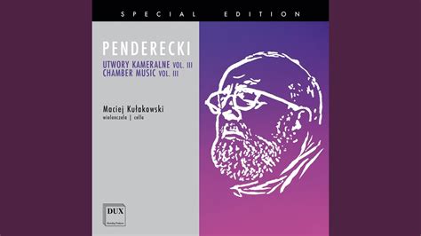 Tanz Transcr For Cello By K Penderecki YouTube