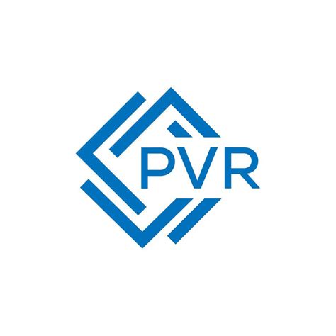 Pvr Letter Logo Design On White Background Pvr Creative Circle Letter