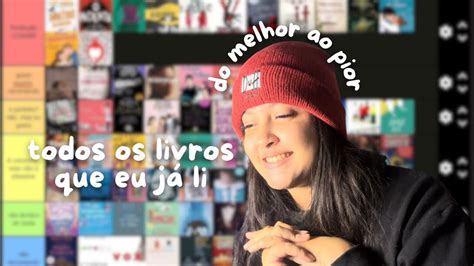 Rankeando Todos Os Livros Nicos Que Eu J Li Tierlist Youtube