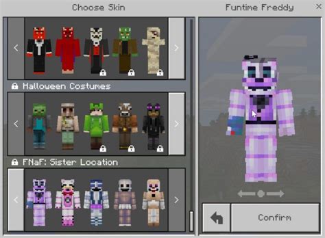 Five Nights At Freddy Minecraft Skins Layout