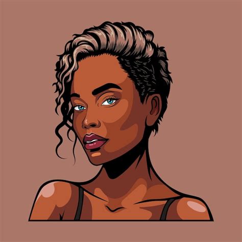 Premium Vector Black American Woman