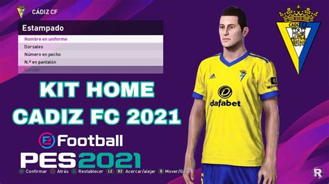 Pes Nuevo Kit Home Cadiz Fc Iamrubenmg Youtube