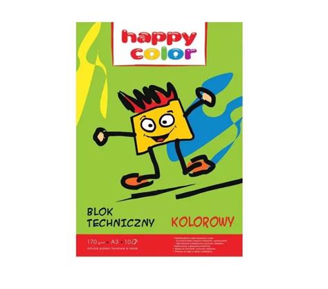 Blok Techniczny A3 10K Kolor 170g HAPPY COLOR GDD