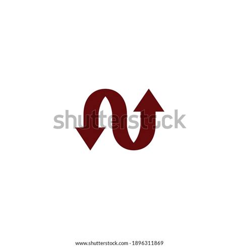 Curved Arrow Sign Arrows Showing Down Stock Vector (Royalty Free ...