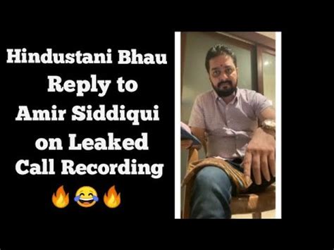 Hindustani Bhau Reply To Aamir Siddiqui On His Leaked Call Recording