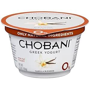 Amazon Chobani Yogur Griego Sin Grasa Mezclado Con Vainilla