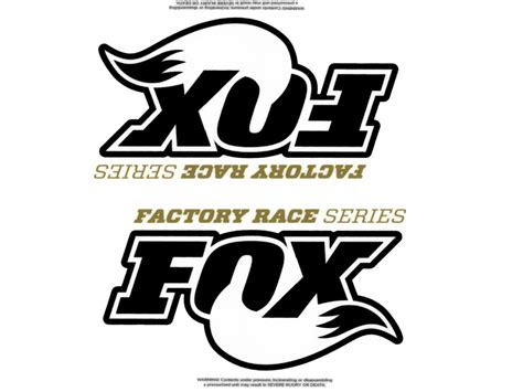 Fox Racing Shox Stickers