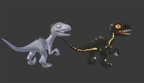 3d Model Low Poly Indoraptor Animated Vr Ar Low Poly Cgtrader