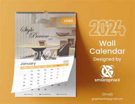 professional Wall Calendar Design 2024 :: Behance