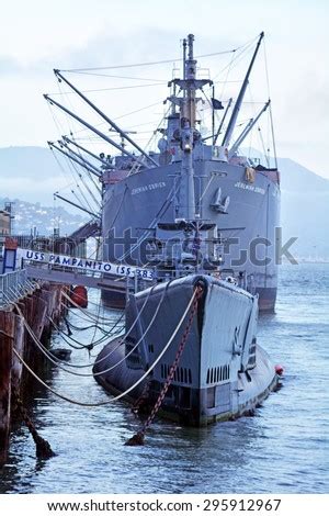 SAN FRANCISCO USA MAY 17 2015 USS Pampanito And SS Jeremiah O Brien