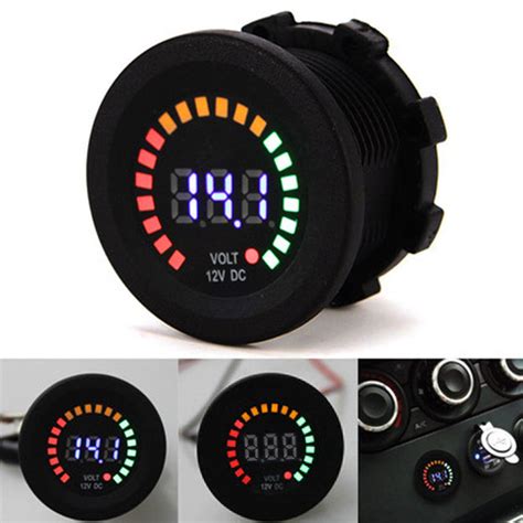 Car Motorcycle Waterproof Boat Led Digital Panel Display Voltmeter