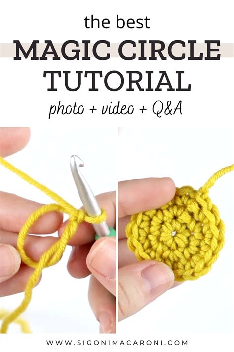 How To Crochet A Magic Ring Magic Circle Photo Video Tutorial