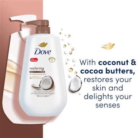 Dove Restoring Coconut And Cocoa Butter Body Wash With Pump 306 Oz