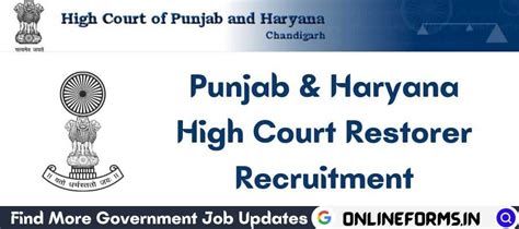 Chandigarh High Court Restorer Result 2023 35 Post