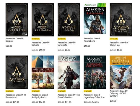 Assassin S Creed Franchise Sale Via Xbox Https T Co OKT3sFecZc Cheap