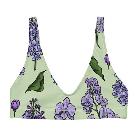 Lilac Orchid Recycled Padded Bikini Top Luck And Lavender