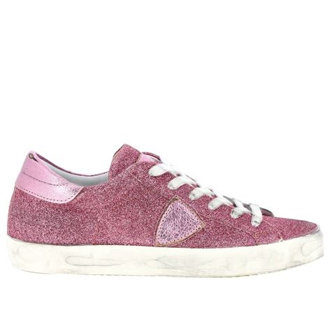 Philippe Model Outlet: Sneakers women - Pink | Sneakers Philippe Model CLLD GW01 GIGLIO.COM