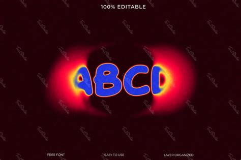 Efecto De Estilo De Texto Abcd Archivo PSD Photoshop PREMIUM