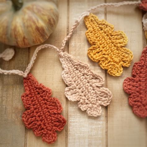 Fall Leaf Garland Crochet Wall Garland Fall Mantle Garland - Etsy