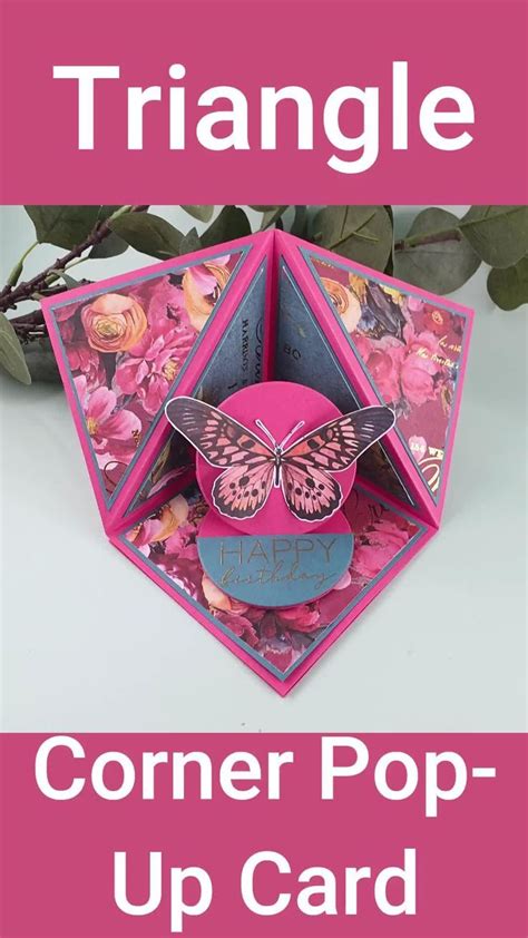 Stunning Triangle Corner Pop Up Card Video Video In Fancy