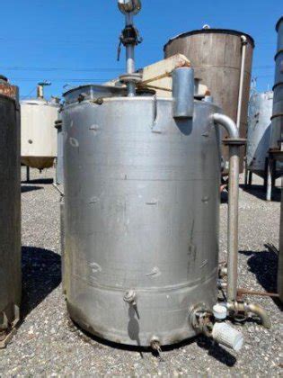 3500 Litre 770 Gallon Vertical Stainless Steel 316 Mixing Tank Vessel