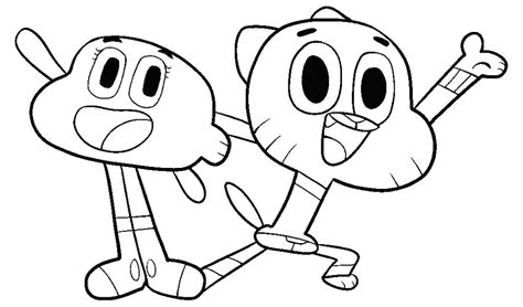 Gumball Para Colorear Pintar E Imprimir