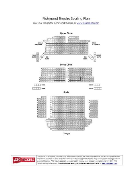 Richmond Theatre Seating Plan