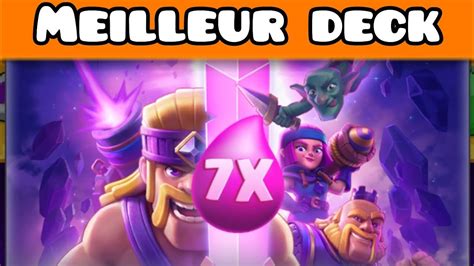 Défi 7 élixir le MEILLEUR DECK Sur Clash Royale YouTube