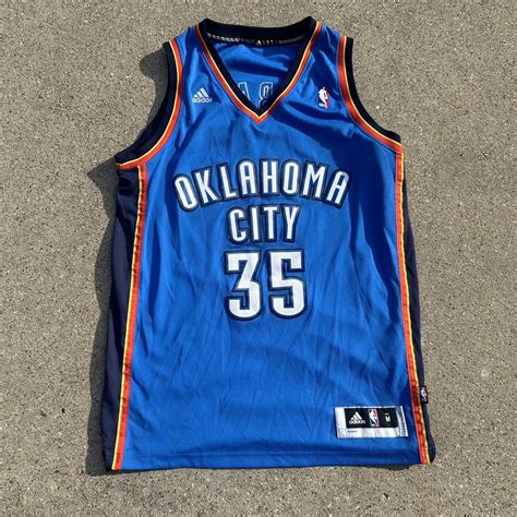 kevin durant okc jersey ⚡️ fits long good... - Depop