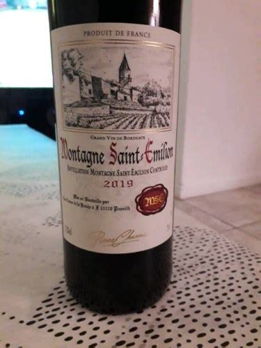 2019 Pierre Chanau Montagne Saint Émilion Vivino US