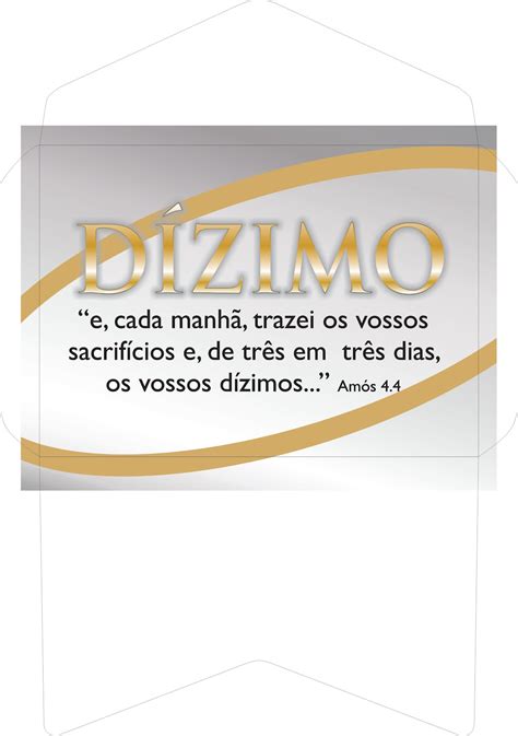 Frases FJU PA ENVELOPES Dízimo diversos