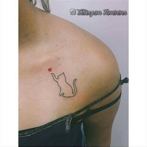 Tatuagens Pequenas De Gato Tatuagem Minimalista Gato Tatuagem De Gato