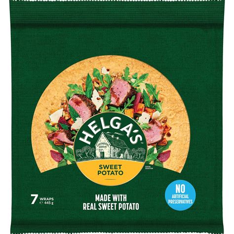 Helgas Sweet Potato Wraps 7 Pack Woolworths