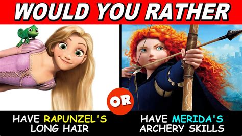 Disney Princesses The Hardest Would You Rather Questions Youtube