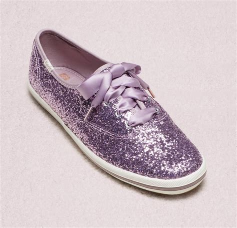 Keds X Kate Spade New York Purple Glitter Sneakers 2019 Popsugar Fashion