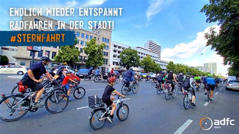 Adfc Sternfahrt Entpannt Radeln Durch Berlin City Youtube