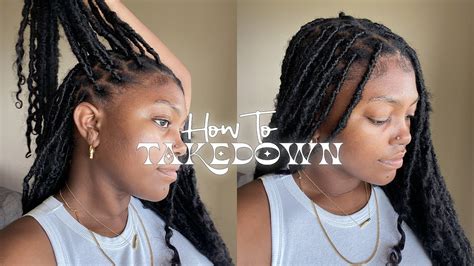 Knotless Soft Locs Takedown And Haircut Blake Jael Youtube