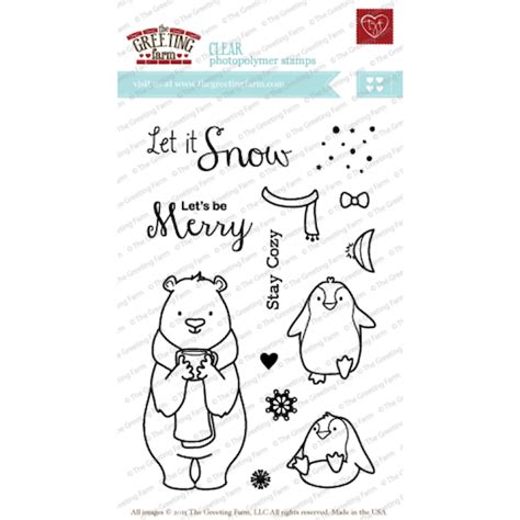 The Greeting Farm Clear Stamps Set Let It Snow Clls22 Buddly Crafts