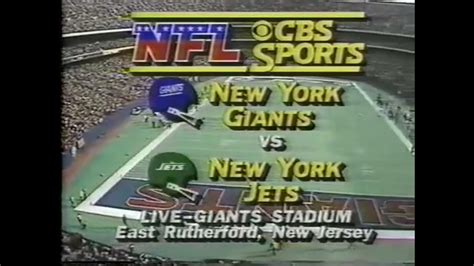 1984 12 02 New York Giants Vs New York Jets Youtube