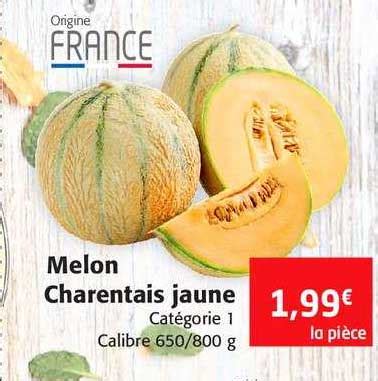 Promo Melon Charentais Jaune Chez Colruyt ICatalogue Fr