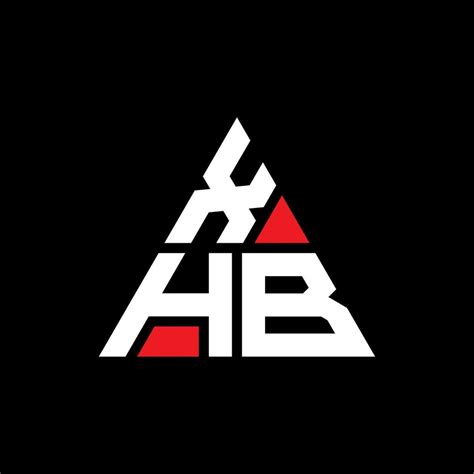 Diseño De Logotipo De Letra Triangular Xhb Con Forma De Triángulo