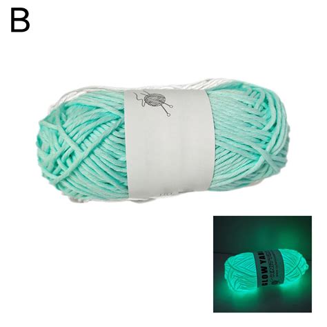 Luminous Wool Diy Woven Hand Knitted Polyester Diy Yarns Glow In The