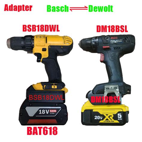 Electric Power Tool Adapter Converter Bsb Dwl Bosch Battery Bat