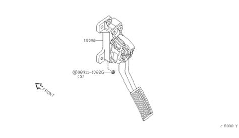 Accelerator Linkage 2006 Nissan Frontier