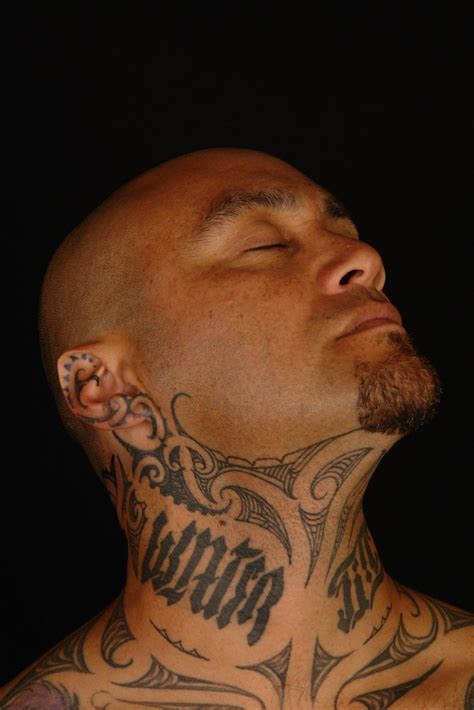 Tiki Taane Throat Tattoo Koru Tattoo Flickr